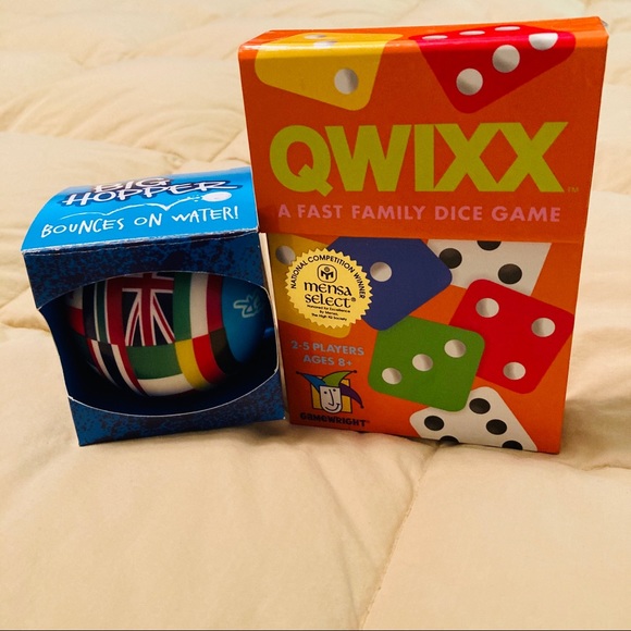 Gamewright Toys Qwixx Dice Game Big Hopper Ball Duo Poshmark